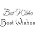 WOODWARE CLEAR STAMPS BEST WISHES - JWS007