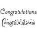 WOODWARE CLEAR STAMPS CONGRATULATIONS - JWS010