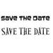 WOODWARE CLEAR SINGLES SAVE THE DATE 1.5 IN X 3 IN STAMP - JWS029