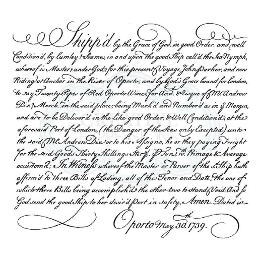WOODWARE CLEAR STAMPS SHIPPED SCRIPT - ADS505