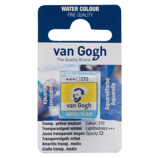 VAN GOGH WATER COLOUR PAN TRANSP YELLOW MEDIUM - VGP272