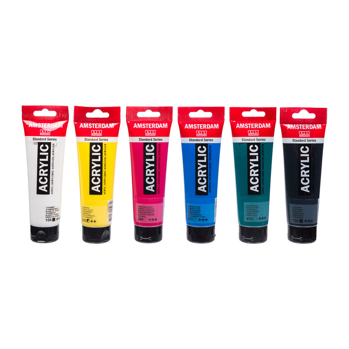 AMSTERDAM ACRYLICS PAINT 120ML CLASSROOM PACK OF 6 -17791906