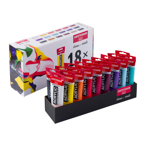 AMSTERDAM ACRYLICS PAINT 120ML VALUE PACK OF 18-17791918