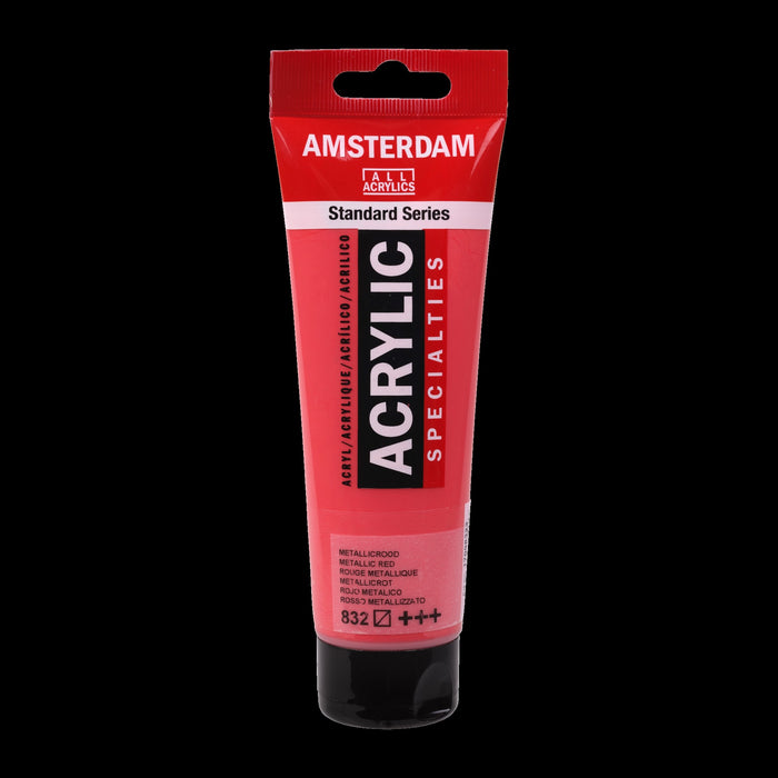 AMSTERDAM ACRYLICS PAINT 120ML METALLIC RED AP832