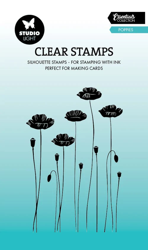 STUDIO LIGHT CLEAR STAMPS POPPIES- SL-ES-STAMP741