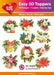 HEARTY CRAFTS EASY 3D TOPPERS CHRISTMAS FLOWERS - HC10260