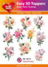 HEARTY CRAFTS EASY 3D TOPPERS PASTEL FLOWERS - HC10717