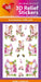 HEARTY CRAFTS 3D RELIEF STICKERS A4 GARDEN FAIRIES - HCRS11669-01