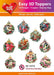 HEARTY CRAFTS EASY 3D CHRISTMAS BAUBLES - HC12775