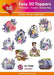 HEARTY CRAFTS EASY 3D TOPPERS LAVENDER - HC10988