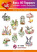 HEARTY CRAFTS EASY 3D TOPPERS EASTER FLOWER - HC13800