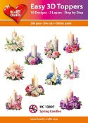 HEARTY CRAFTS EASY 3D TOPPERS SPRING CANDLES - HC13897