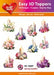 HEARTY CRAFTS EASY 3D TOPPERS SPRING CANDLES - HC13897