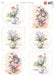 MARIANNE DESIGN A4 CUTTING SHEET - MATTIE'S MOOISTE VASES - MB0206