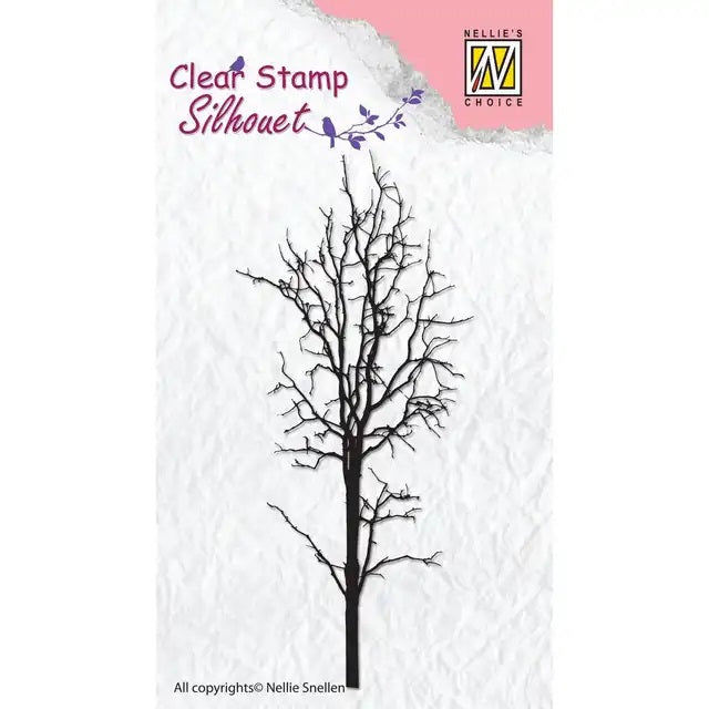 NELLIE'S CHOICE CLEAR STAMP TREE-1- SIL007