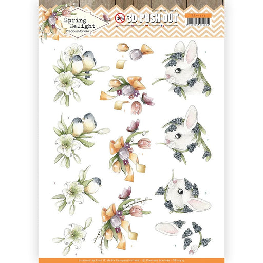 PRECIOUS MARIEKE 3D PUSH OUT SPRING DELIGHT YOUNG ANIMALS - SB10423