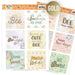 JEANINE ART 3D PUSH OUT HUMMING BEES TEXT DESIGNS - JATD1006