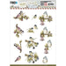 PRECIOUS MARIEKE 3D PUSH OUTBIRDS BERRIES GOOSE BERRIE - SB10708