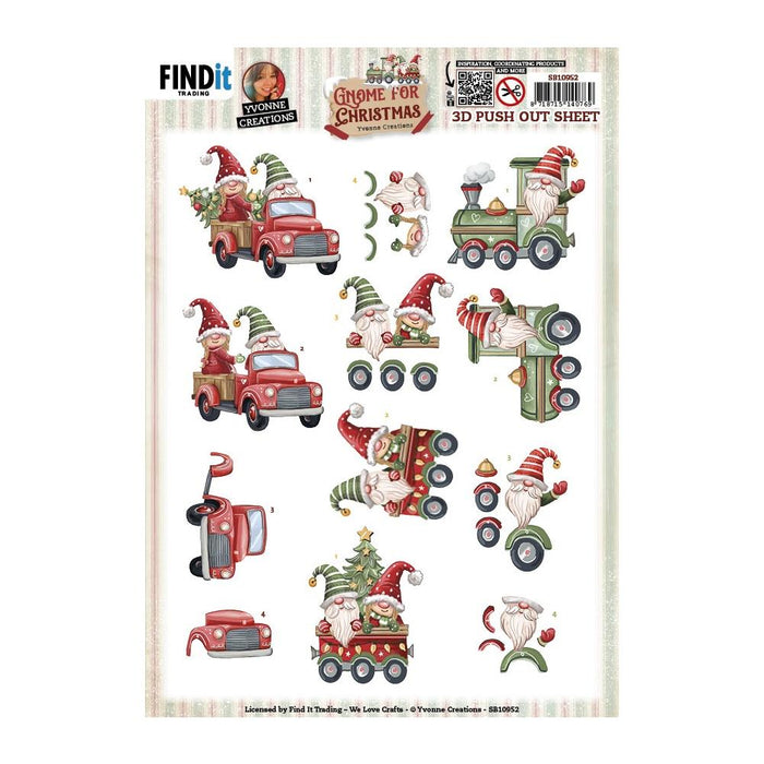 FIND IT YVONNE CREATIONS GNOME FOR CHRSITMAS TRANSPORT - SB10952