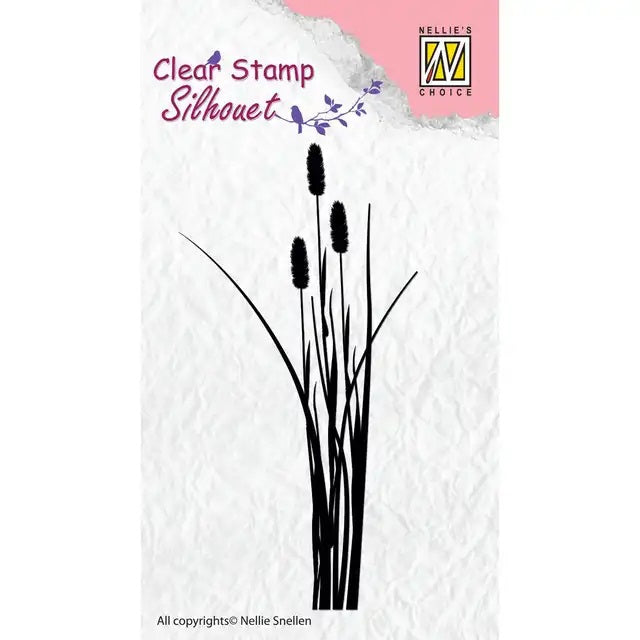 NELLIE'S CHOICE CLEAR STAMP EARS OF GRASS 2- SIL003