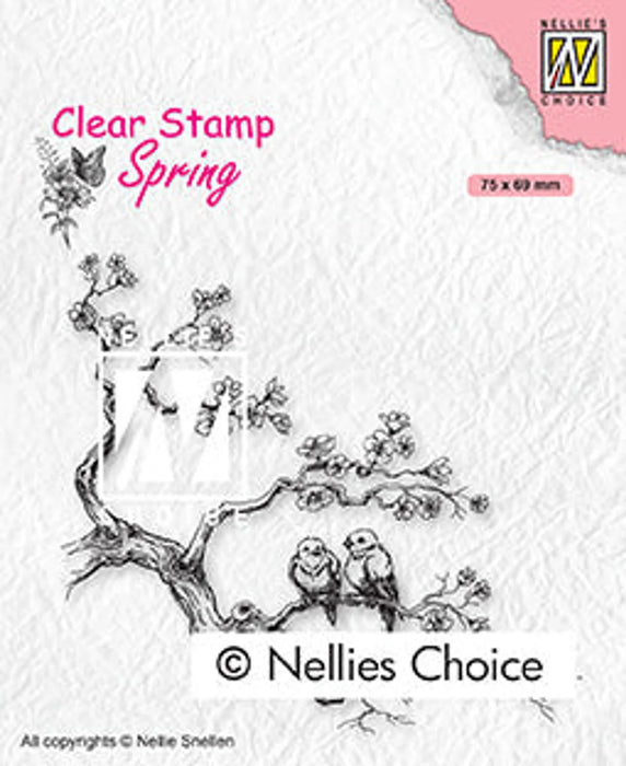 NELLIE'S CHOICE CLEAR STAMP SPRING LOVERS- SPCS017