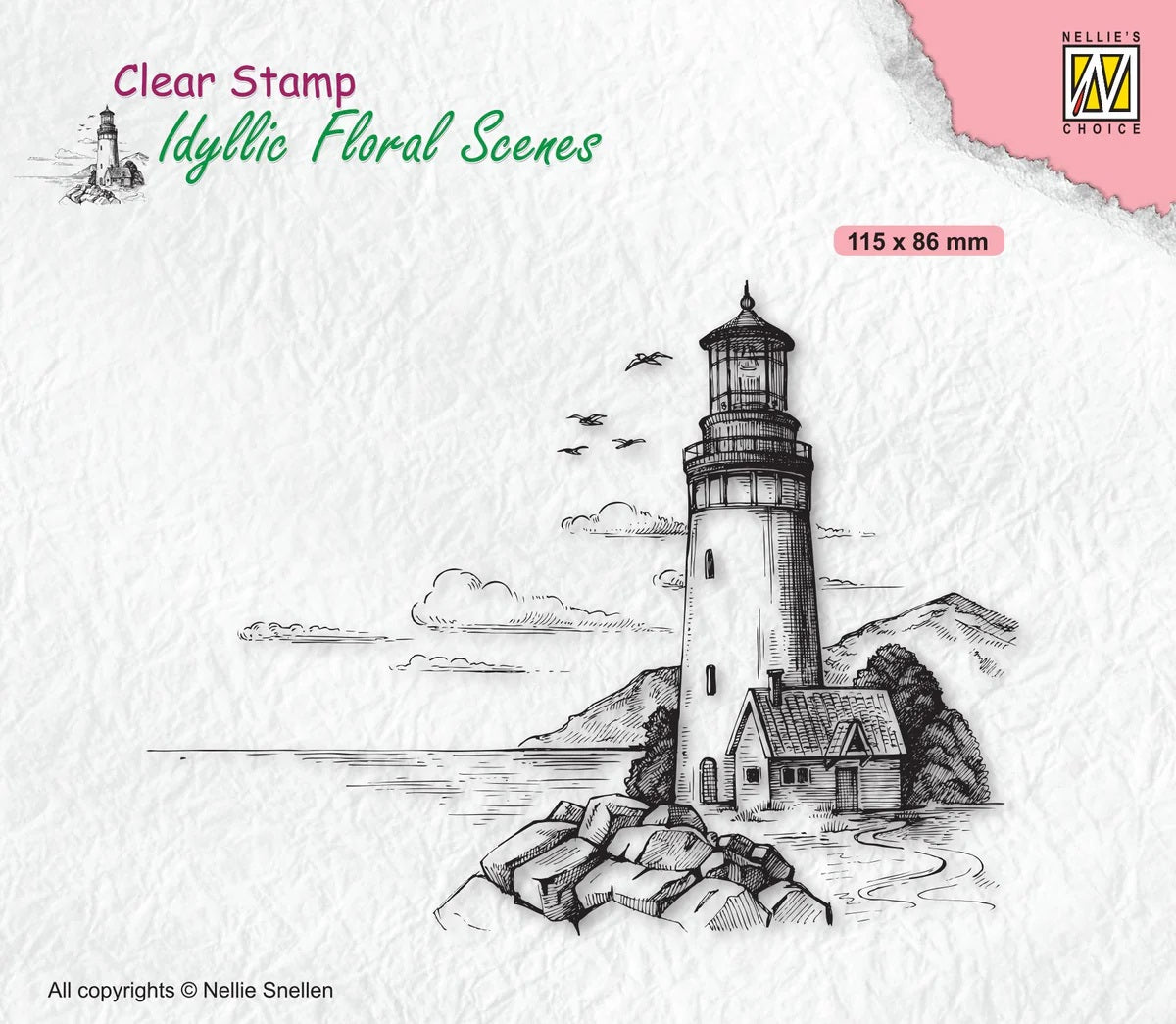 NELLIE'S CHOICE CLEAR STAMP LIGHT HOUSE- IFS040