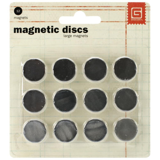 BASIC GREY L ARGE MAGNETIC SNAPS - MET522