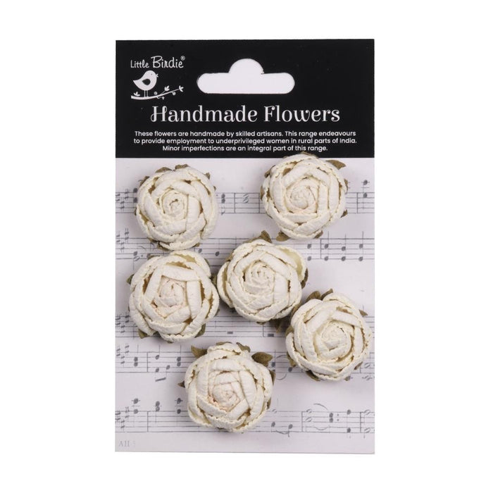 LITTLE BIRDIE FLOWERS IVORY PEAR-ENG ROSE - CR94306