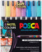 POSCA PAINT MARKER PC1 8 PKT SOFT COLOURS - PC1MRSC8C