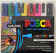 POSCA PAINT MARKER PC7 ASSORTED 8 PKT - PC7M8A