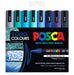 POSCA PAINT MARKER PC5 ASSORTED 8 PKT COOL COLOURS - PC5MCC8C