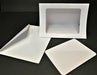 LRG RECTANGLE CUTOUT 3 PANEL WHITE TEXTUR CARDS & ENV PKT 50 - LR1 BULK