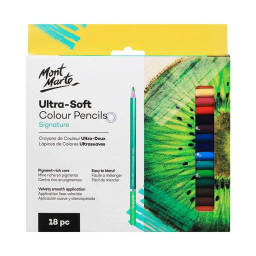 MM STUDIO ULTRA SOFT COLOUR PENCILS 18 PC - MPN0109