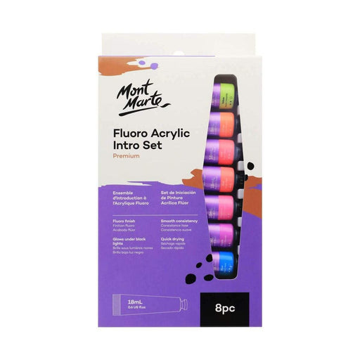 MM FLURO ACRYLIC INTRO SET 8PC - PMFL8181