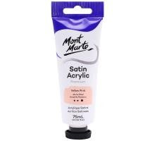 MM SATIN ACRYLIC 75ML PAINT YELLOW PINK - PMSA7505