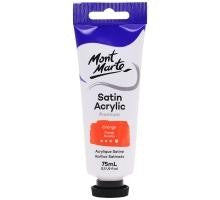 MM SATIN ACRYLIC 75ML PAINT ORANGE - PMSA7506