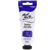 MM SATIN ACRYLIC 75ML PAINT PURPLE - PMSA7513