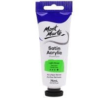 MM SATIN ACRYLIC 75ML PAINT LIGHT GREEN - PMSA7521