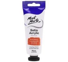 MM SATIN ACRYLIC 75ML PAINT BURNT SIENNA - PMSA7526