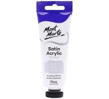 MM SATIN ACRYLIC 75ML PAINT SILVER - PMSA7532