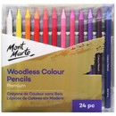 MM WOODLESS COLOUR PENCILS 24PC - BPN0001