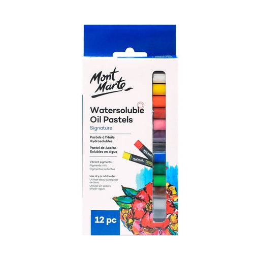 MM WATERSOLUBLE OIL PASTELS 12PC - MMPT0023