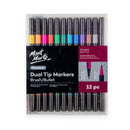 MM Dual Tip Markers Brush/Bullet 12pc -MMPM0062