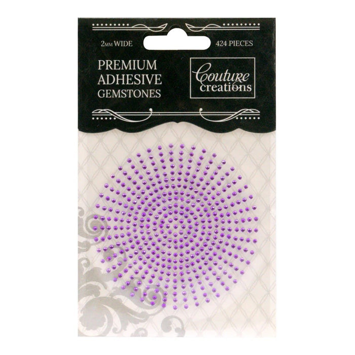 COUTURE CREATIONS 2MM RHINESTONES AMETHYST - CO724151