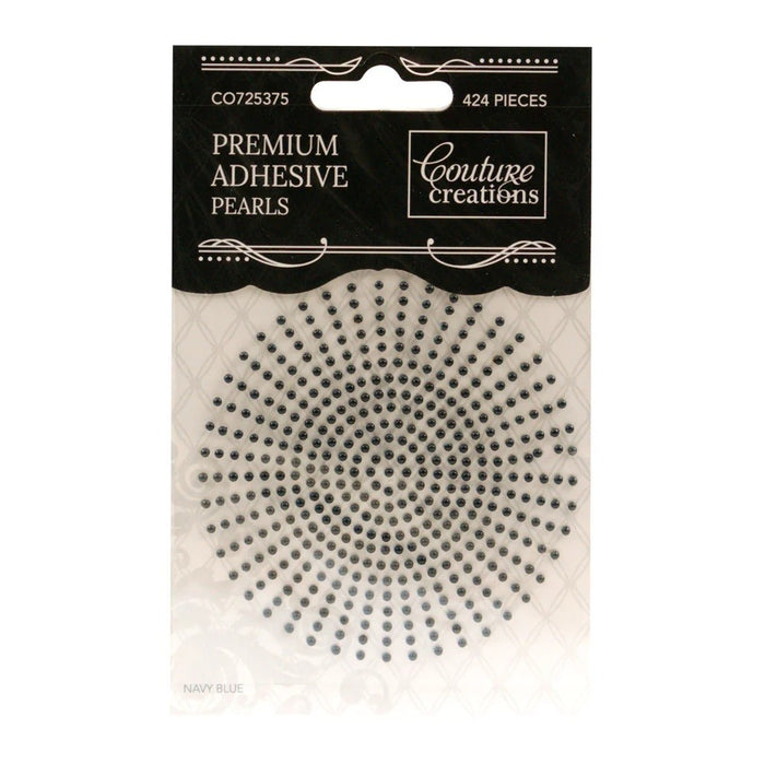 COUTURE CREATIONS 2MM PEARLS NAVY BLUE - CO725375