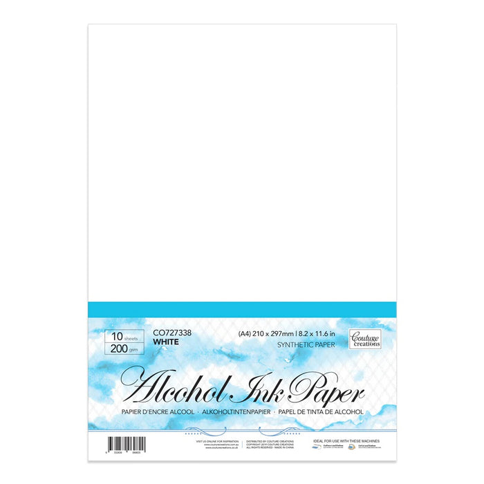 COUTURE CREATIONS ALCHHOL INK PAPER WHITE - CO727338