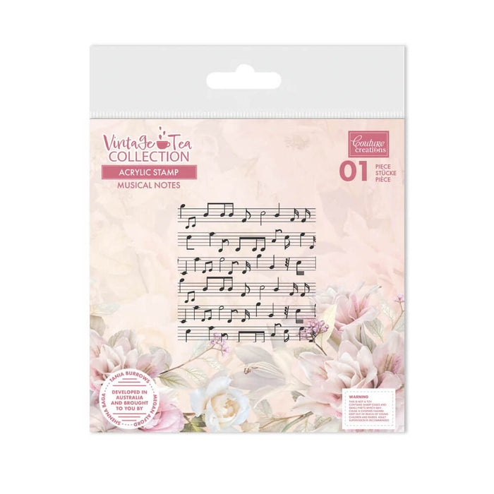 COUTURE CREATIONS STAMP MUSICAL NOTES -  CO728996