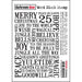 DARKROOM DOOR WORD BLOCK STAMP CHRISTMAS - DDWB006