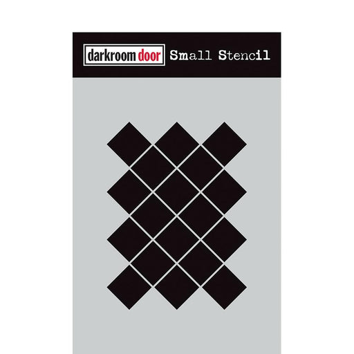 DARKROOM DOOR SMALL STENCIL 4.5X 6 INCH ARTY MOSAIC - DDSS015