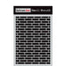 DARKROOM DOOR SMALL STENCIL 4.5X 6 INCH BRICK WALL - DDSS037